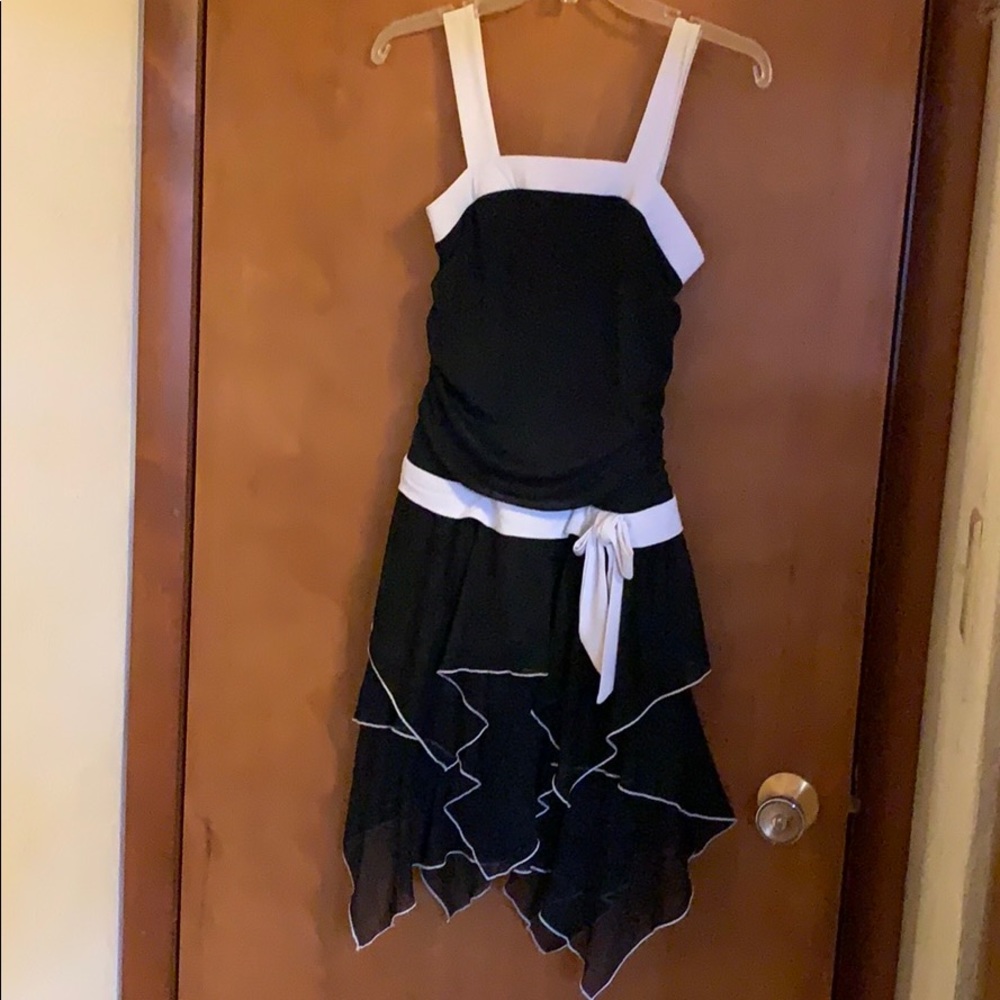 Black and white dress